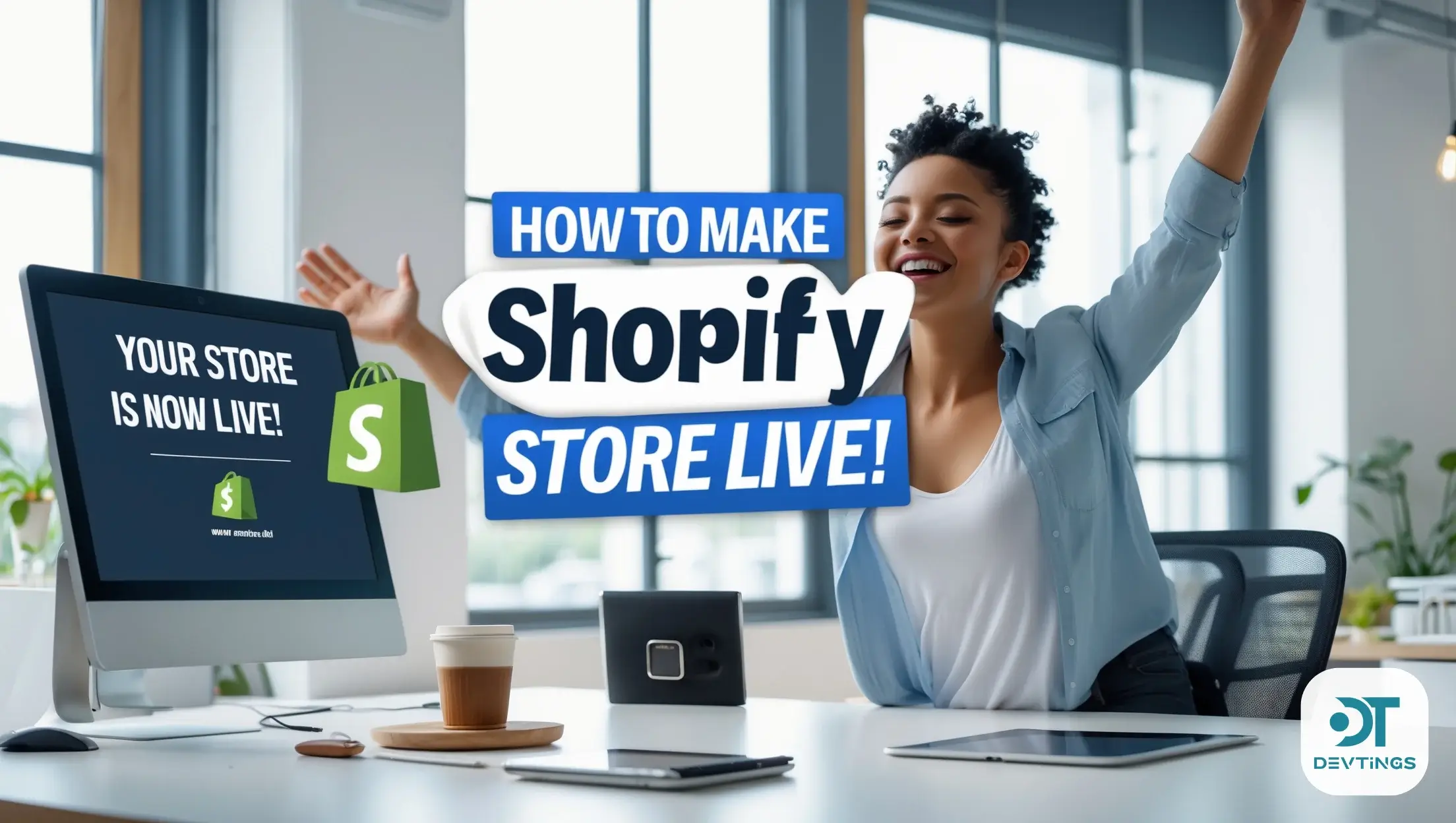 how to make shopify store live